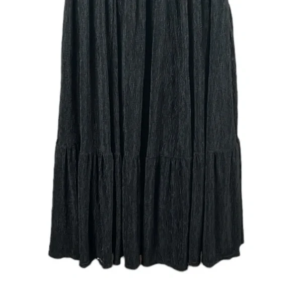 Torrid Black Crinkle Knit Surplice Skater Dress Size 1X - Picture 10 of 12